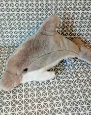 Doudou peluche dauphin gris