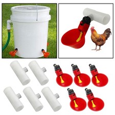 5 Pièces Volaille Tasses D'eau Potable Abreuvoir Poulet Poule En Plastique