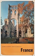 Affiche Tourisme France NORMANDIE ABBAYE DE JUMIEGES - Ann.'60
