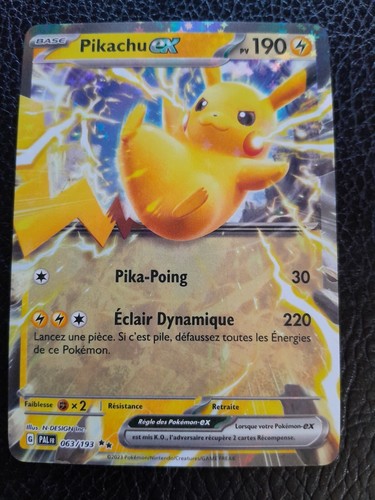 Carte pokémon pikachu - pikachu, ex