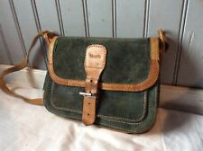 sac à bandoulière vintage TANN'S 80 daim vert mousse  (T/F)