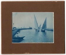 photo cyanotype 1900 voilier