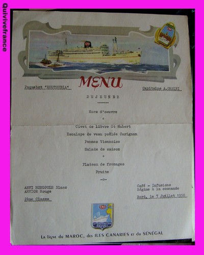 MENU CIE NAVIGATION PAQUET
