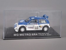 D789 IXO MG Métro 6R4 #10 RAC Rallye Lombard 1985 UK Pond Arthur 1:43 + Boite