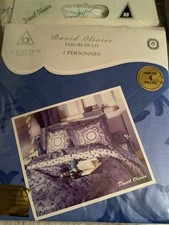 Parure de lit 2 personnes - David Olivier Collection prestige - NEUVE