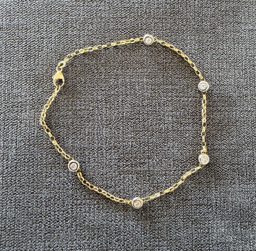 Bracelet cheville or - de,