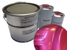 3,5 Litre Set 2K Peinture Rose Clair Métallique Aucun Vernis Tuning Tendance