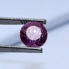 Saphir Rose Ceylan Naturel Certifié 8,25 Ct Pierre Précieuse Ronde Taillée