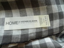 VDJ LE VESTIAIRE DE JEANNE drap nappe tissu LIN 100% fab. en France NEUF épuisé