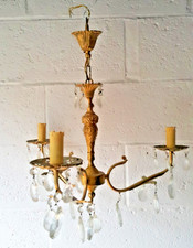 Ancien lustre à 3 bras de
