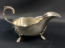 Saucière en métal argenté