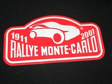 Plaque plate schild 69 eme RALLYE MONTE CARLO 2001 METAL  30 X 15.5 CM