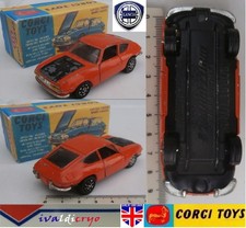 Lancia fulvia sport zagato 1970's orange  1/43 corgi toys 332 gt britains