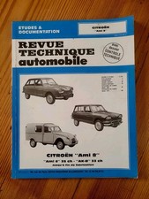 REVUE TECHNIQUE CITROËN Ami 8 AMI 6 35 ch - AK-B 33ch jusqu'à fin de fabrication