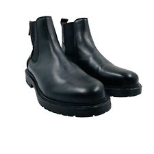 Bottes Chelsea En Cuir Noir