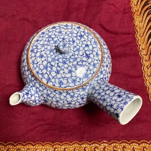 Théière japonaise bleue - , à