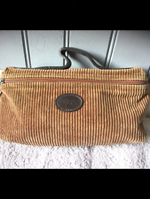 Pochette vintage Longchamps velours brun . (G/G/V) D)