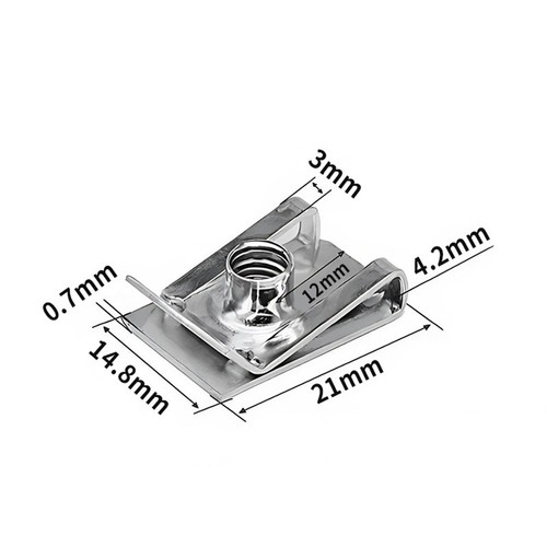 100 pcs écrous pression en - 100,