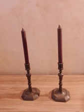 paire de chandeliers bougeoirs