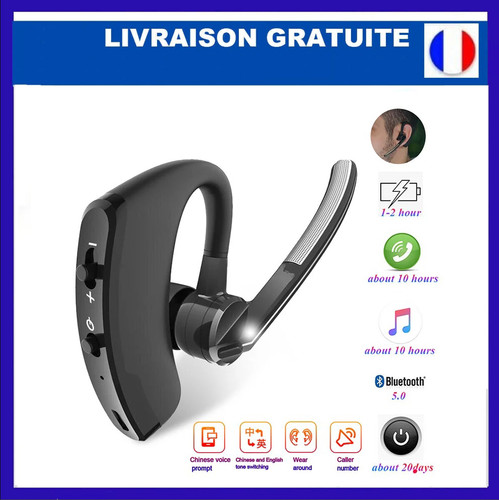 écouteurs bluetooth sans - 5.0,