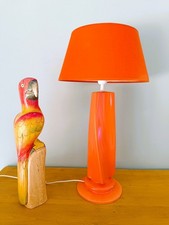 Lampe en céramique orange