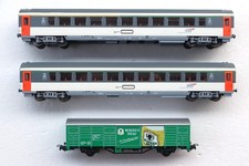 Lot de 2 voitures corail SNCF