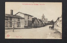 CHAVANGES (10) VILLAS & COMMERCE ambulant "Café DEBRAY" tres animé en 1917