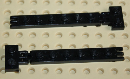 Lego black hinge plate - black,