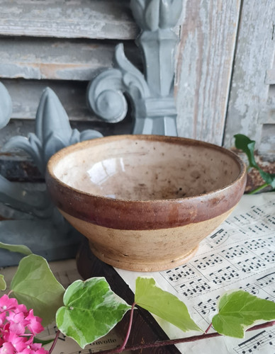 Ancien saladier bol creme - ancien,