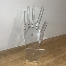 Porte-bagues En Plastique Forme Main En Plastique Plexiglas Transparent 