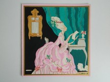 Gravure ancienne coloriée au