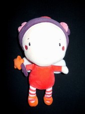 doudou peluche fée elfe fille baguette étoile rouge ORCHESTRA 24cm - état NEUF -