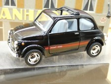 FIAT 500 KT 5004 TOIT OUVRANT NOIRE 1/24 KINSMART Neuf sans Boite
