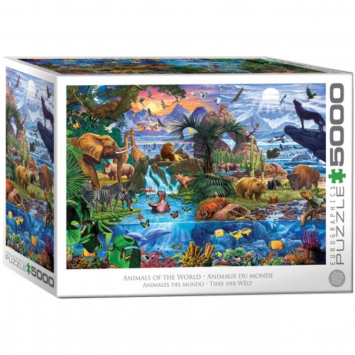 Puzzle animaux monde - animaux, du