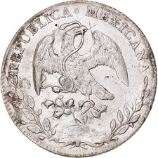 Mexique, 8 réales, 1892, San Luis Potosi, encre de Chine, argent, SS+