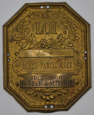 Plaque de métier - Garde