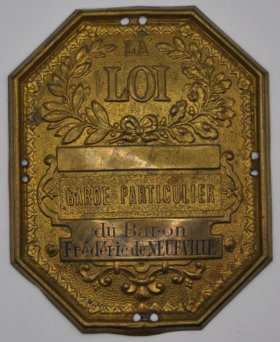 Plaque métier garde - plaque,
