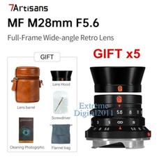 7artisans M28mm F5.6 Full Frame Wide Angle Lens for Leica M M7 M8 M9 M9p M10 Cam