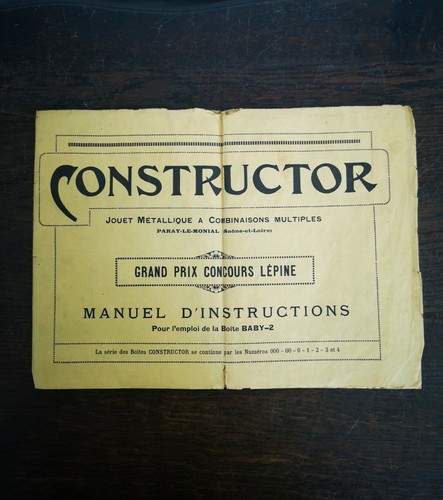 Ancien manuel instructions - manuel, d'instructions