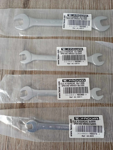 Lot cles fourche plate - 4,