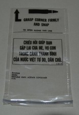 SACHET "CHIEU HOI BAG" GUERRE