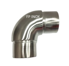 Coude inox A2 Satinée Pour Tube Diamètre 33.7mm Epaisseur 2mm Garde Corps