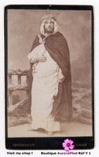ALGÉRIE, ORAN, HOMME EN TENUE TRADITIONNELLE ORIENTALE, CDV EBERHARDT, 1880 -Y1