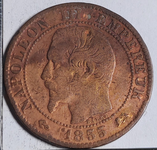 Centimes 1855 ancre - 5,