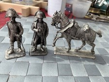 RARE LOT SOLDATS PLOMB SIGNES MHSP NAPOLEON BONAPARTE EMPIRE CHEVAL