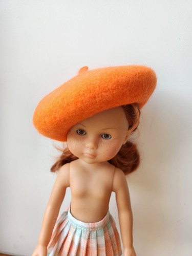 Chapeau berret 24cm orange - chapeau,
