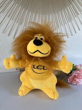 1024⚜️Peluche Mascotte Le Lion Jaune LCL Crédit Lyonnais de 2018 Vintage H.30 Cm