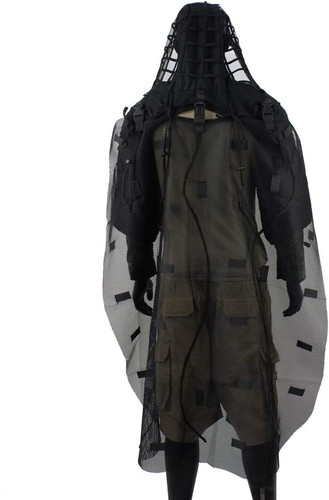 Breathable black ghillie - breathable,