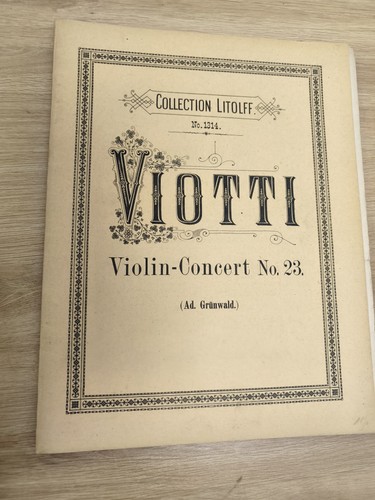 Ancien livre partitions violon
