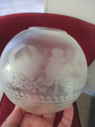 Globe verre grave pour - verre,